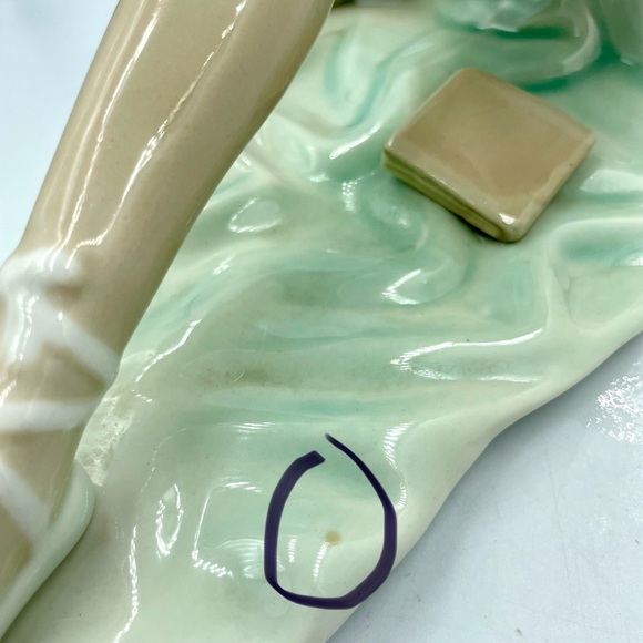 Tengra Valencia Porcelain Ballerina Reading Music Book 10" Tall Spain - Picture 8 of 12